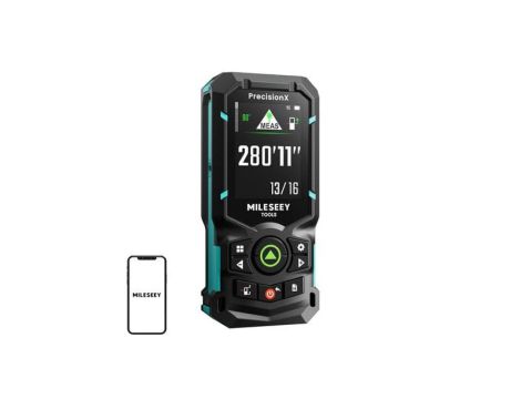 Dalmierz laserowy Mileseey S-50 120m IP54 wyświetlacz IPS P2P USB-C
