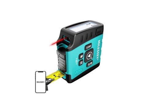 Dalmierz laserowy Mileseey DT-20 40m z taśmą mierniczą 5m IP54