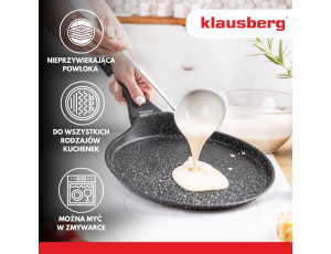 KLAUSBERG PATELNIA DO NALEŚNIKÓW 24cm CZARNY-MARMUREK - image 2
