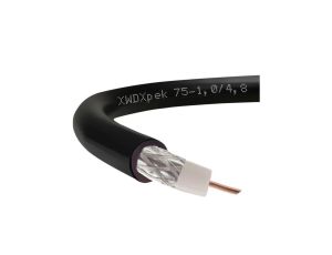 Przewód koncentryczny zewnętrzny 75ohm XWDXpek75 1,0/4,8/6,8 czarny Technokabel /100m/ 06.4016.0100