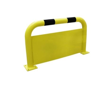 Bariera ochronna bezpieczeństwa Ø 76mm 0,6x1m czarny, żółty