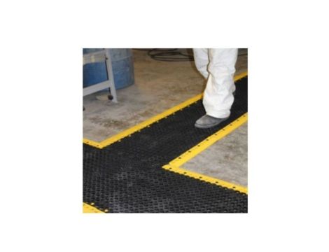 Płytka antypoślizgowa 0,5x0,06m czarna PVC