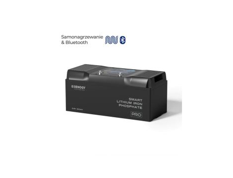 Akumulator Renogy LiFePO4 12V 200Ah Pro Smart z Bluetooth i funkcją samonagrzewania