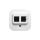 FORIX Adapter Keystone 2xRJ45 biały 782426