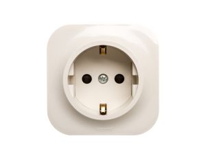 FORIX Gniazdo pojedyncze SCHUKO 16A kremowe 782450