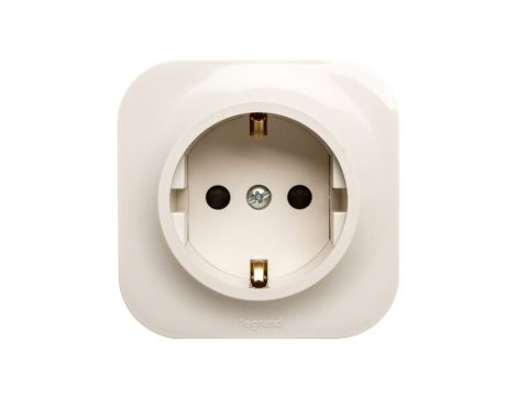 FORIX Gniazdo pojedyncze SCHUKO 16A kremowe 782450