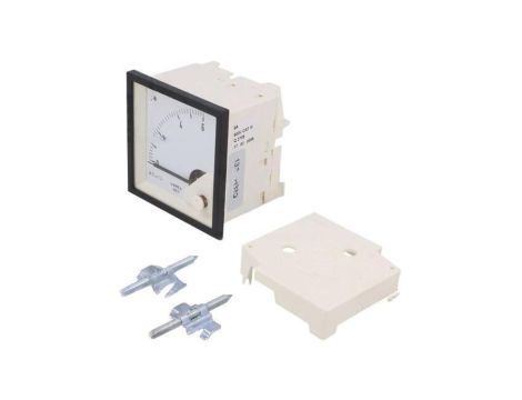 Analogowy amperomierz na panel, zakres pomiaru prądu DC: 0...6A, Klasa: 1,5, Długość: 61mm, 600V MA17N A20600000000