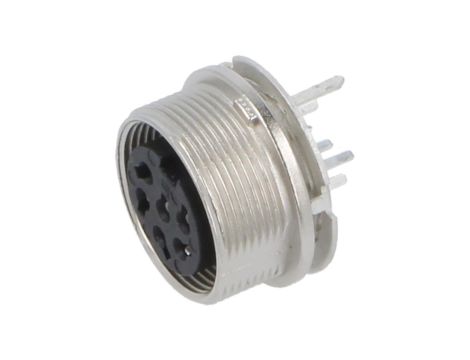 Złącze M16 gniazdo żeńskie ekranowane PIN:6 09 0324 290 06