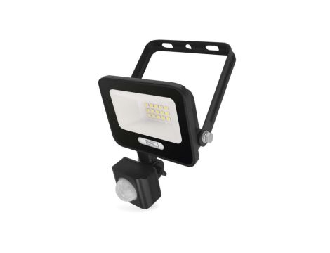 Naświetlacz LED GLARO PIR 10 W, czarny, IP54, 1000 lm, neutralna biel ZS2314B