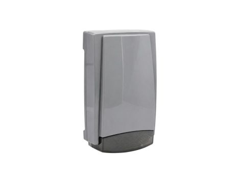 Sygnalizator zewnętrzny SZARY akustyczno-optyczny diody LED, światło czerwone 115dB 12V Fox MR300GY