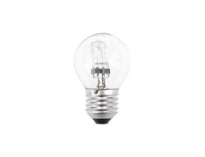 Żarówka halogenowa E27 kulka przeźroczysta 18W=25W Leuci