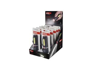 Latarka LED plastikowa 120 lm, ładowalna, 10 szt., display box P4720