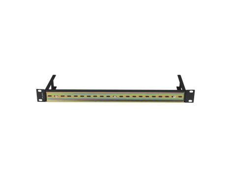 Szyna montażowa DIN TS-35 1U RACK 19 czarny LANBERG