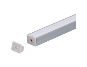 Zaślepka PCV Line szara z otworem