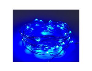 Lampki led zewnętrzne ŁEZKI 230V 5m 50LE D niebieskie