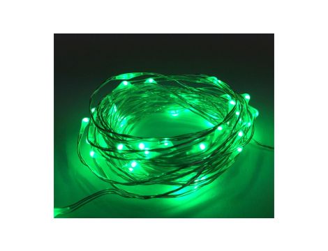 Lampki led zewnętrzne ŁEZKI 230V 5m 50LE D zielone