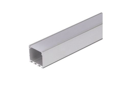 Profil led LIPOD 1m anodowany z przesłoną mleczną HS22 LIPOD-ALU-ML-1M