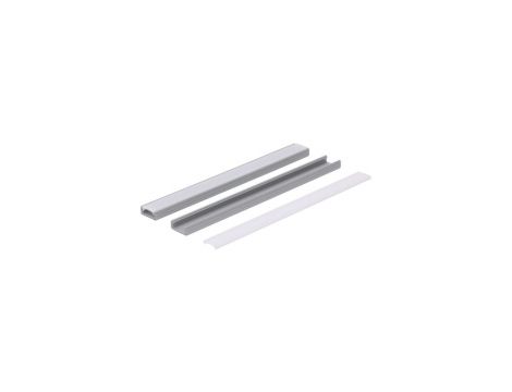 Profil led PCV Line Slim 16x7 3m szary ML