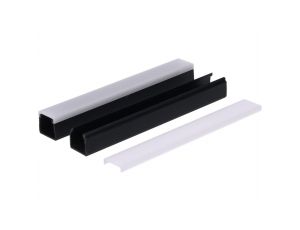 Profil led PCV Max Up 20x20 3m czarny ML