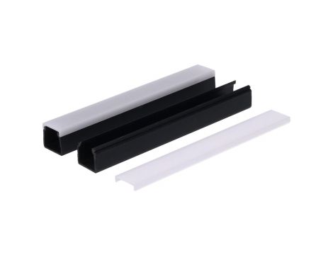 Profil led PCV Max Up 20x20 3m czarny ML