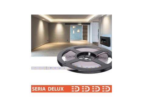 Taśma Delux 24V 80led 4000K bez 3M 1020lm SMD2835 (10)