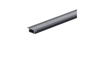 Profil led Basic Plus 1m czarny z osłoną przeźroczystą CLF