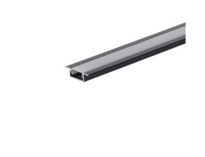 Profil led Basic Plus 3m czarny z osłoną mleczną MLF