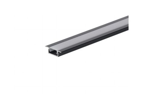Profil led Basic Plus 3m czarny z osłoną mleczną MLF