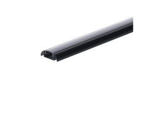 Profil led Basic Max 3m czarny z osłoną przeźroczystą CL