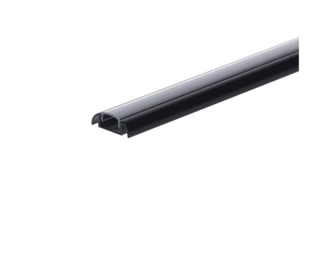 Profil led Basic Max 3m czarny z osłoną przeźroczystą CL