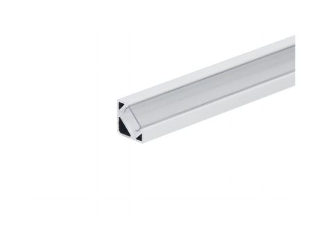 Profil led Corner 3m biały z osłoną przeźroczystą CLF