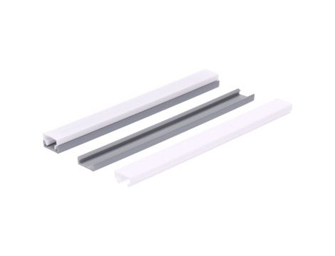 Profil led PCV Standard 15x10 1m szary ML