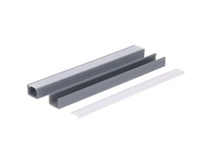 Profil led PCV Line 16x11 1m szary ML