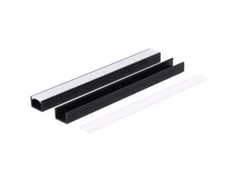 Profil led PCV Line 16x11 1m czarny ML