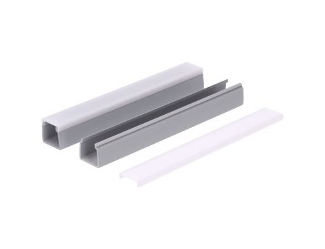 Profil led PCV Max Up 20x20 1m szary ML