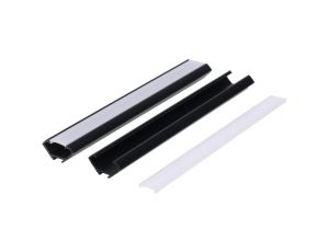 Profil led PCV Corner 22x12 1m czarny ML
