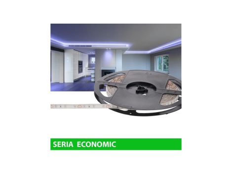 Taśma Led wodoodporna 12V 60W 300led niebieska mocna rolka 5m