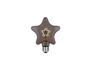 ŻARÓWKA DECO CURVED STAR SMOKY GREY E27 3W 2000K