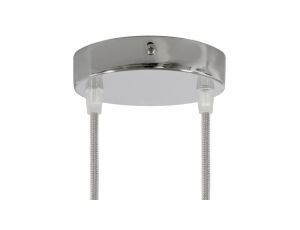 ROZETA DECO 2X METAL CYLINDER CHROM