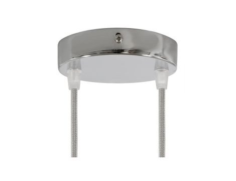 ROZETA DECO 2X METAL CYLINDER CHROM