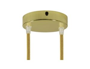 ROZETA DECO 2X METAL CYLINDER ZŁOTA