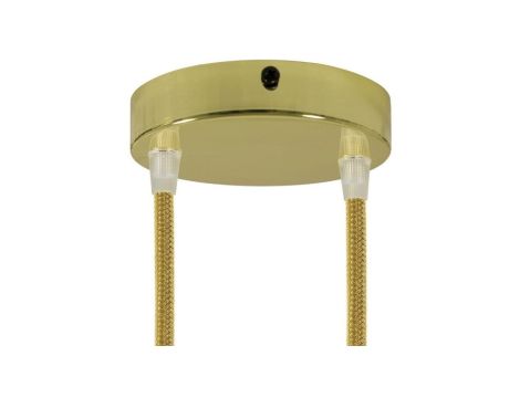 ROZETA DECO 2X METAL CYLINDER ZŁOTA