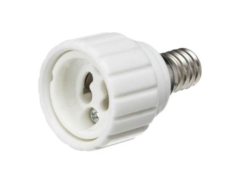 Adapter przejściówka do żarówki E14 - GU10 ceramiczny