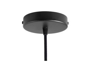 ROZETA DECO 1X METAL CYLINDER CZARNA