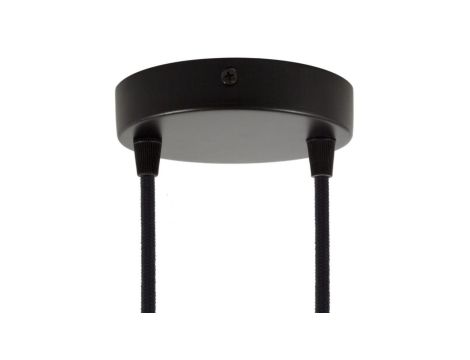 ROZETA DECO 2X METAL CYLINDER CZARNA