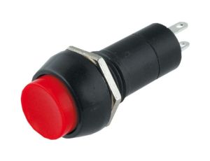 WŁĄCZNIK DO OBUDOWY OKRĄGŁY CZERWONY (12 mm)