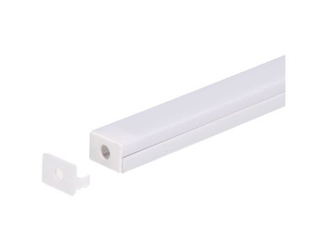 Zaślepka PCV Line Slim Extra biała z otworem