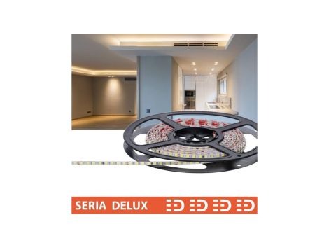 Taśma Delux 24V Slim 4mm 160led 4000K 1050lm SMD2835 (50) PL7Y