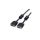 Wysokiej jakości kabel ROLINE z rdzeniami ferrytowymi + DDC, HD15M/M, 15-pin, 10 m