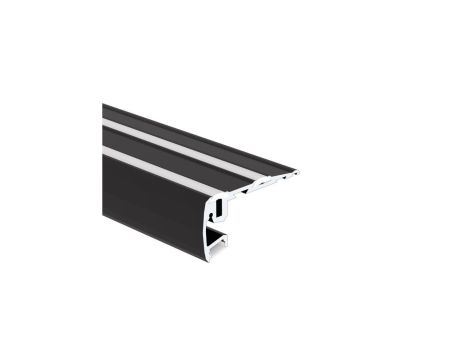 Profil Led STEP 2m czarny czarny anodowany KLUŚ ( bez osłony )